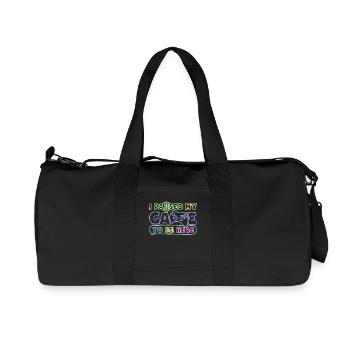 I Paused My Game To Be Here Funny Video Game - Recycled Canvas Sports Bag by Stanley/Stella - black - Front