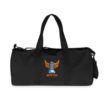 Sneaker sneaker with wings - Recycled Canvas Sports Bag by Stanley/Stella - black - Front
