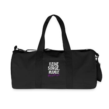 Keine Sorge Mama Mir Gehts Gut Festival Party Mum - Recycelte Canvas-Sporttasche von Stanley/Stella - Schwarz - Vorne
