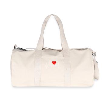Seattle Skyline Heartbeat USA Fan Heart Pulse Love - Sac de sport en toile recyclée Stanley/Stella - blanc naturel - Devant