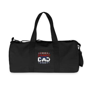 Fathers day Father Sambo Dad - Recycelte Canvas-Sporttasche von Stanley/Stella - Schwarz - Vorne