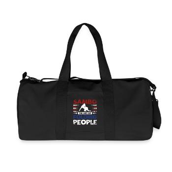 Sambo the art of folding people - Recycelte Canvas-Sporttasche von Stanley/Stella - Schwarz - Vorne