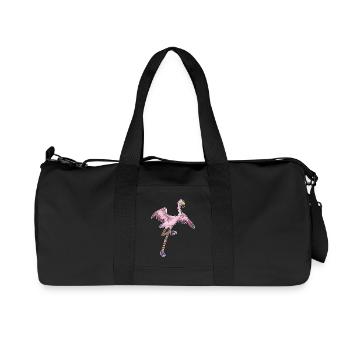 Flamingo Jogger Jogging Sport - Sac de sport en toile recyclée Stanley/Stella - noir - Devant