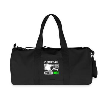 Pickleball mode on - Recycled Canvas Sports Bag by Stanley/Stella - black - Front