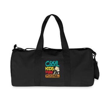 Children Cool kids play pickleball - Recycled Canvas Sports Bag by Stanley/Stella - black - Front