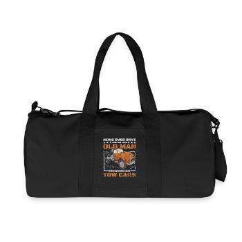 Laissez ce vieil homme vous montrer comment remorquer des voitures - Sac de sport en toile recyclée Stanley/Stella - noir - Devant