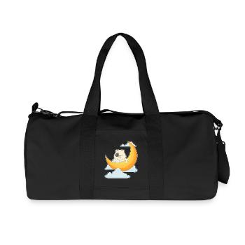 Hamster Moon - Recycled Canvas Sports Bag by Stanley/Stella - black - Front