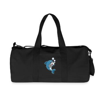 Bodybuilding Haltère Dolphin - Sac de sport en toile recyclée Stanley/Stella - noir - Devant