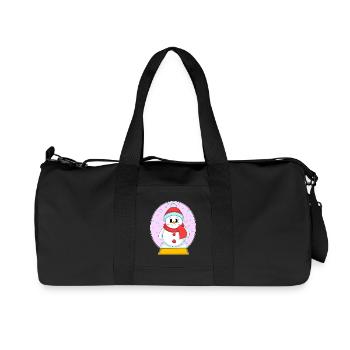 Snowman Christmas Winter Time - Recycled Canvas Sports Bag by Stanley/Stella - black - Front