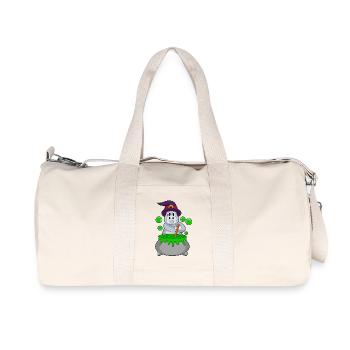 Hippopotamus Witch Potion - Recycled Canvas Sports Bag by Stanley/Stella - natural - Front