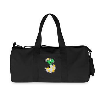 Dinosaure oeuf Dino bébé Motif - Sac de sport en toile recyclée Stanley/Stella - noir - Devant