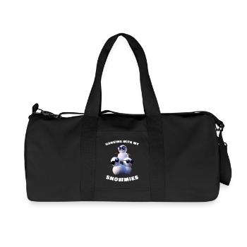 Hanging With My Snowmies Schneemann Sonnenbrille - Recycelte Canvas-Sporttasche von Stanley/Stella - Schwarz - Vorne