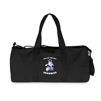 Chillin With My Snowmies Snowman Sunglasses - Recycled Canvas Sports Bag by Stanley/Stella - black - Front