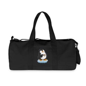 Tasse à café pingouin - Sac de sport en toile recyclée Stanley/Stella - noir - Devant