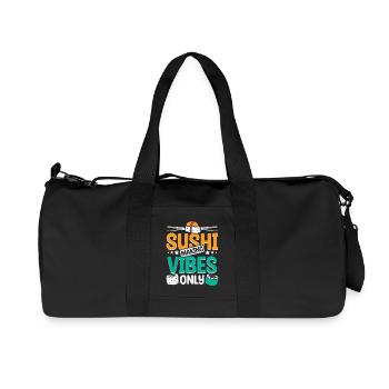 Sushi making vibes only - Recycled Canvas Sports Bag by Stanley/Stella - black - Front