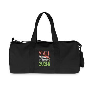 Y'all need sushi - Recycelte Canvas-Sporttasche von Stanley/Stella - Schwarz - Vorne