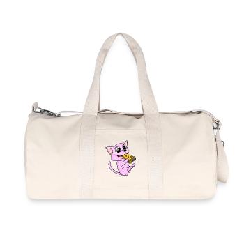Sphynx Cat Pizza - Recycled Canvas Sports Bag by Stanley/Stella - natural - Front