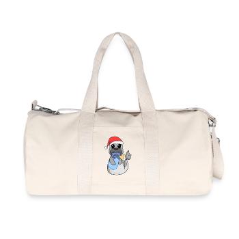 Bébé Lion de mer Noël - Sac de sport en toile recyclée Stanley/Stella - blanc naturel - Devant