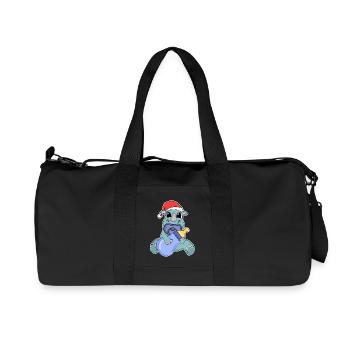 Rhino Baby Christmas - Recycled Canvas Sports Bag by Stanley/Stella - black - Front
