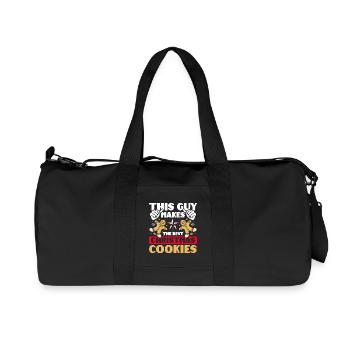 This guy makes the best christmas cookies - Recycled Canvas Sports Bag by Stanley/Stella - black - Front