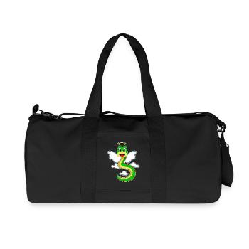 Schlange Engelsflügel - Recycelte Canvas-Sporttasche von Stanley/Stella - Schwarz - Vorne