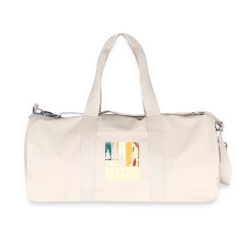 Papa Grand-père, Le papillet bip de pêche à la terre - Sac de sport en toile recyclée Stanley/Stella - blanc naturel - Devant