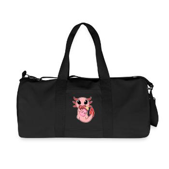 Baby Axolotl Motif - Recycled Canvas Sports Bag by Stanley/Stella - black - Front