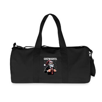 Chief Gnome Christmas Gnome - Recycled Canvas Sports Bag by Stanley/Stella - black - Front