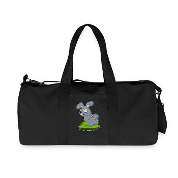 Bunny Halloween Zombie - Recycled Canvas Sports Bag by Stanley/Stella - black - Front