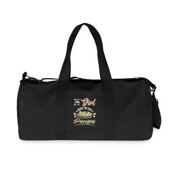 This girl makes the best pierogies - Recycled Canvas Sports Bag by Stanley/Stella - black - Front