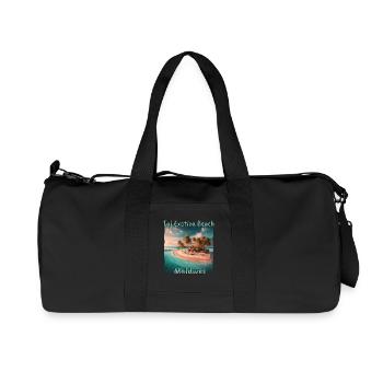 Taj Exotica Beach Maldives - Sunset in - Recycled Canvas Sports Bag by Stanley/Stella - black - Front