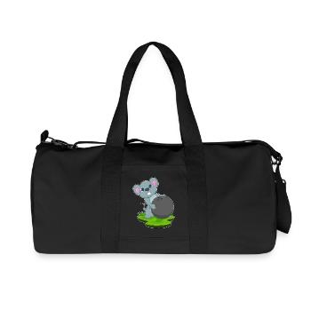 Souris Bowling Bowling Ball Sport - Sac de sport en toile recyclée Stanley/Stella - noir - Devant