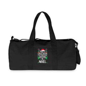 Pull Moche De Noël - Sac de sport en toile recyclée Stanley/Stella - noir - Devant