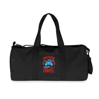 Bruder Level Complete Werdender Onkel Loading - Recycelte Canvas-Sporttasche von Stanley/Stella - Schwarz - Vorne