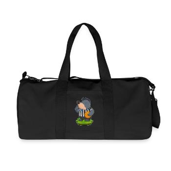 Taupe Arbitre Basket-ball - Sac de sport en toile recyclée Stanley/Stella - noir - Devant