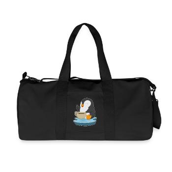 Tasse à café pingouin - Sac de sport en toile recyclée Stanley/Stella - noir - Devant