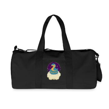 Schlange Wolken - Recycelte Canvas-Sporttasche von Stanley/Stella - Schwarz - Vorne