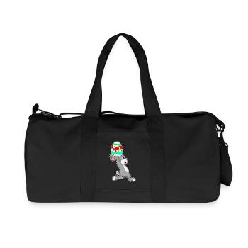 Jogging de Pâques avec un lapin - Sac de sport en toile recyclée Stanley/Stella - noir - Devant