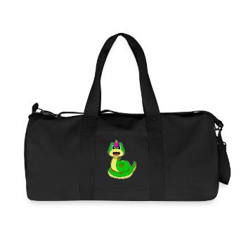 Schlange Einhorn - Recycelte Canvas-Sporttasche von Stanley/Stella - Schwarz - Vorne
