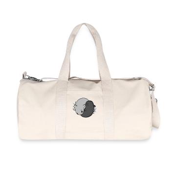 Yin Yang Whales - Recycled Canvas Sports Bag by Stanley/Stella - natural - Front