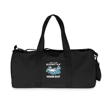 Boot - Recycelte Canvas-Sporttasche von Stanley/Stella - Schwarz - Vorne