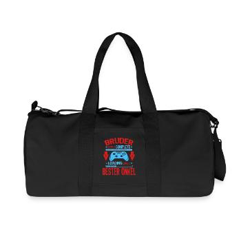 Bruder Level Complete Werdender Onkel Loading - Recycelte Canvas-Sporttasche von Stanley/Stella - Schwarz - Vorne