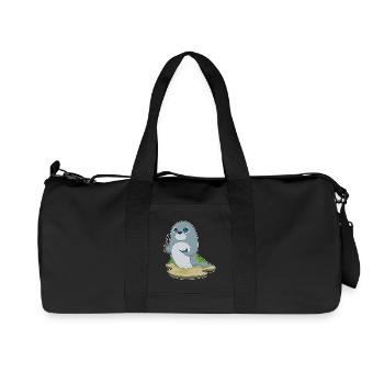 École de lecture Seal Teacher - Sac de sport en toile recyclée Stanley/Stella - noir - Devant