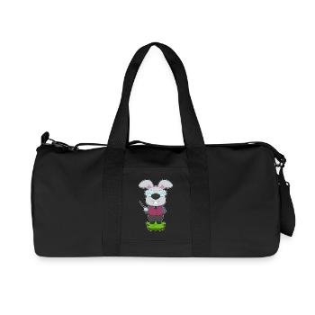 École du professeur de lapins pointant des bâtons - Sac de sport en toile recyclée Stanley/Stella - noir - Devant