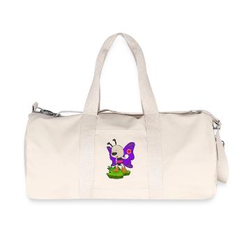 Butterfly Lollipop - Recycled Canvas Sports Bag by Stanley/Stella - natural - Front