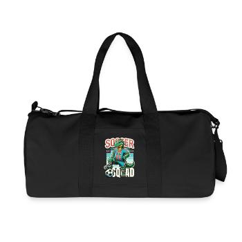 Dino Fußballer – Soccer Squad - Recycelte Canvas-Sporttasche von Stanley/Stella - Schwarz - Vorne