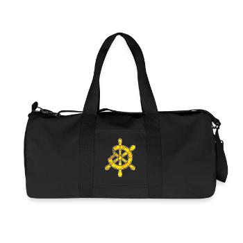 Volant Captain Cheese - Sac de sport en toile recyclée Stanley/Stella - noir - Devant