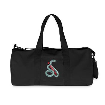 Snake Student Crayon School - Recycled Canvas Sports Bag by Stanley/Stella - black - Front