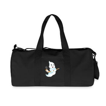 Geist Eishockey Eishockeyschläger - Recycelte Canvas-Sporttasche von Stanley/Stella - Schwarz - Vorne