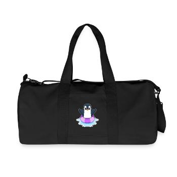 Été de la piscine Penguin - Sac de sport en toile recyclée Stanley/Stella - noir - Devant